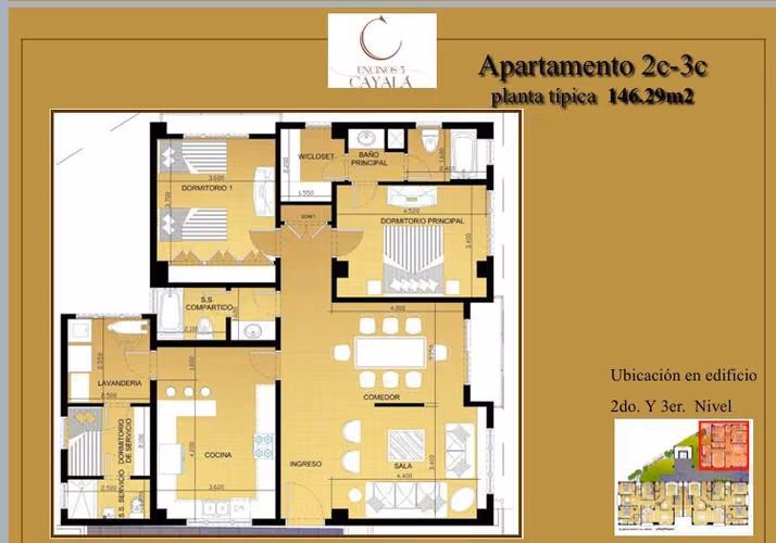 Apartamento de 2 habitaciones con habitación de servicio, Cayala. Zona 16 - Imagen 5