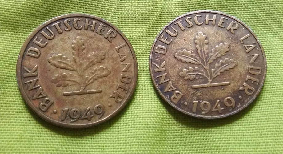 1949 J ALEMANIA REPÚBLICA FEDERAL  BANK DEUTSCHER LANDER MONEDAS ANTIGUAS ALEMANAS - Imagen 1