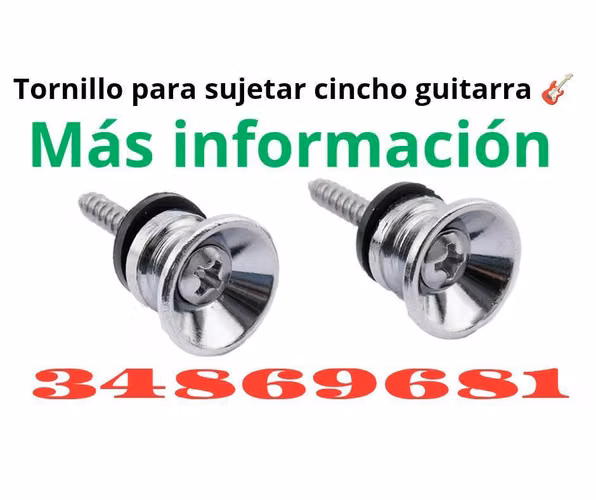 Tornillo Zebra Para Sujetar Cincho De Guitarra