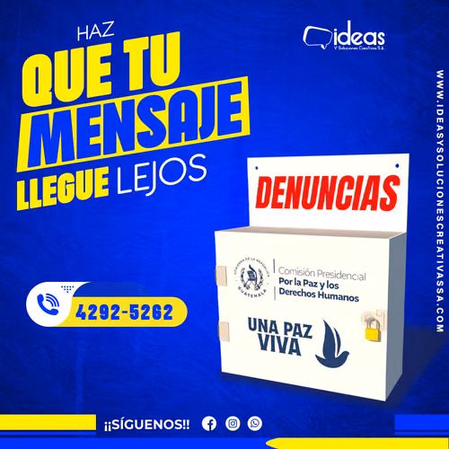 Buzón de acrílico para votaciones