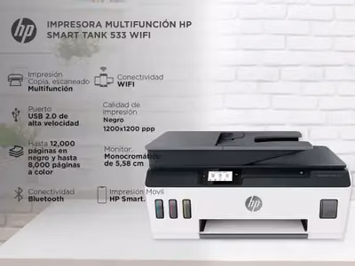 Impresora Smart tank HP 533
