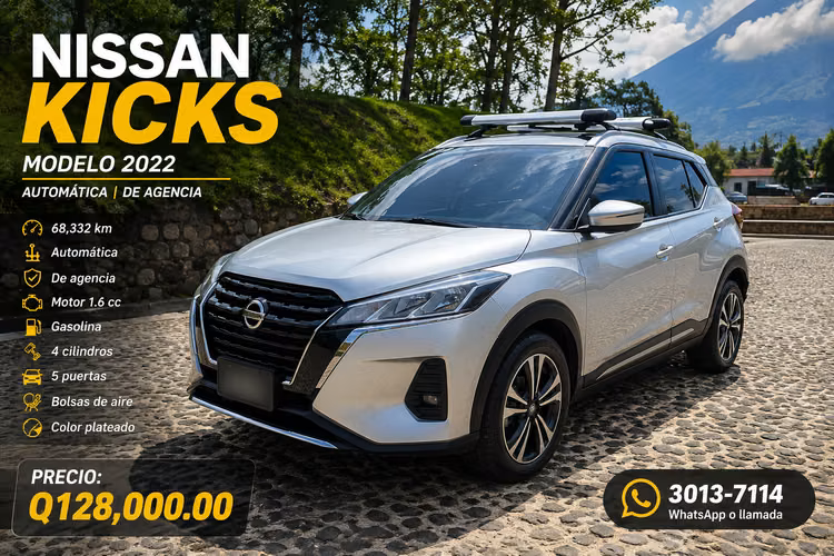 Nissan Kicks 2022 Automática de Agencia | Q128,000