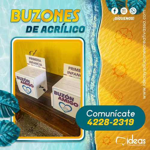 BUZONES DE ACRILICO