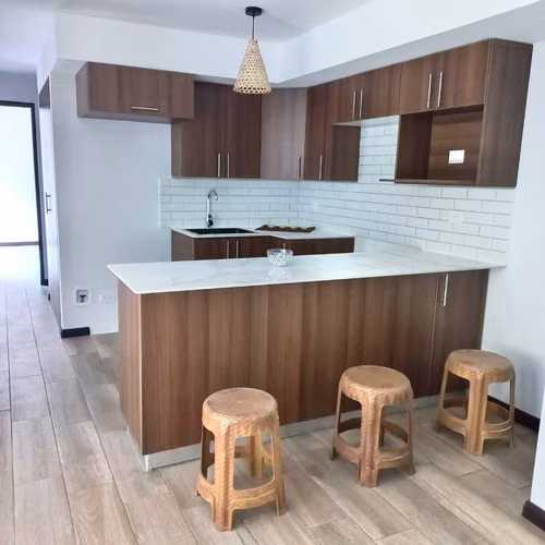 LINDO APARTAMENTO CON JARDIN EN RENTA EN BARI KM 18.5 CAES - Imagen 2
