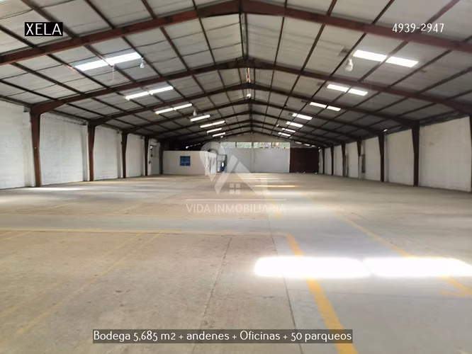Bodega de 5,685 m2 en Quetzaltenango