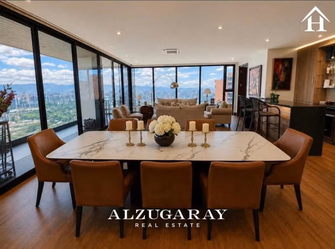 Apartamento espectacular 5parqueos + hab servicio Gaura zona 15Vh1