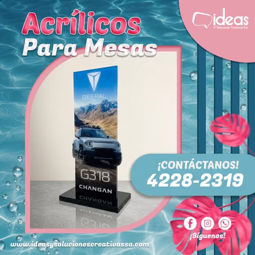 ACRILICOS PARA MESAS