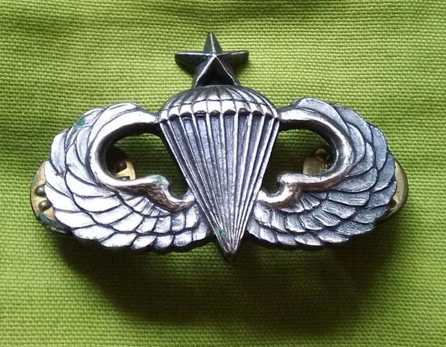 INSIGNIA MILITAR US ARMY EJÉRCITO ESTADOS UNIDOS ORIGINAL L-22 PARACAIDISMO
