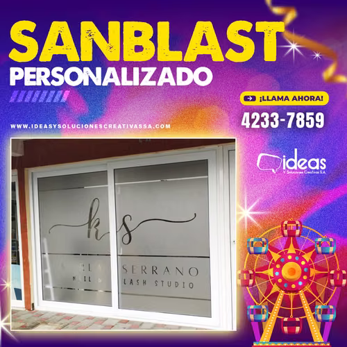  SAND BLAST PERSONALIZADO 