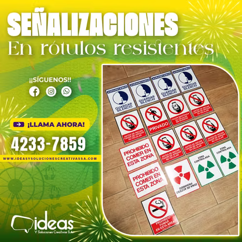  RÓTULOS RESISTENTES Y SEÑALIZACIONES PERSONALIZADAS 
