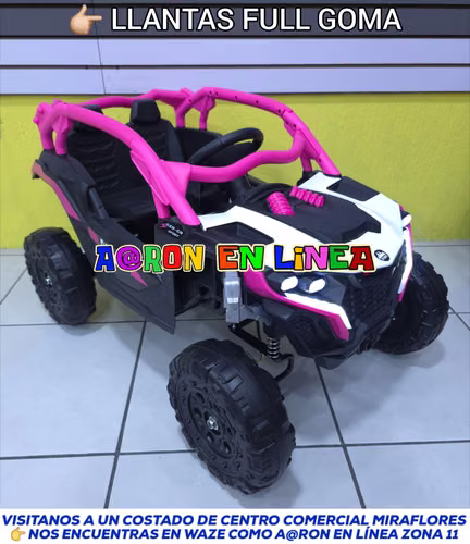 CAN AM 4x4 CON LLANTAS DE GOMA PARA NIÑAS