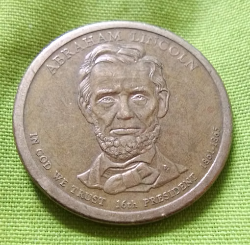 Monedas 1861 ABRAHAM LINCOLN $1 LIBERTY USA 3 MONEDAS ERROR  - Imagen 3