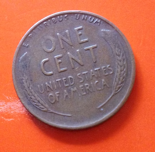 1946 S LIBERTY ONE CENT TRIGO LINCOLN USA MONEDA ANTIGUA ERROR  - Imagen 5