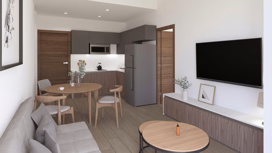 Apartamentos tipo estudio en Zona 10 (Opción 1)
