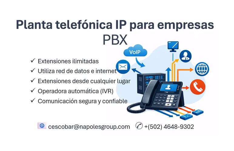 PBX - planta telefónica IP para empresas