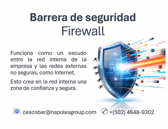 Firewall - filtro de seguridad entre la red de la empresa e Internet