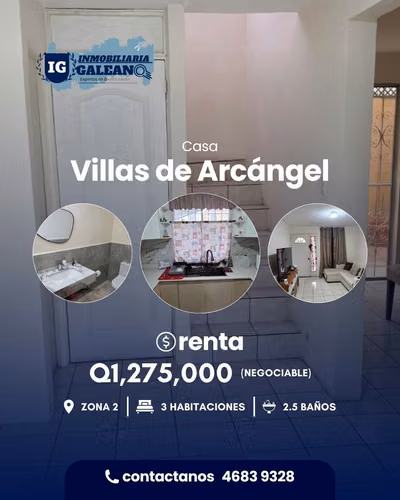 BONITA CASA EN VENTA EN VILLAS DE ARCARGE ZONA 2- EN EXCELENTE ESTADO 