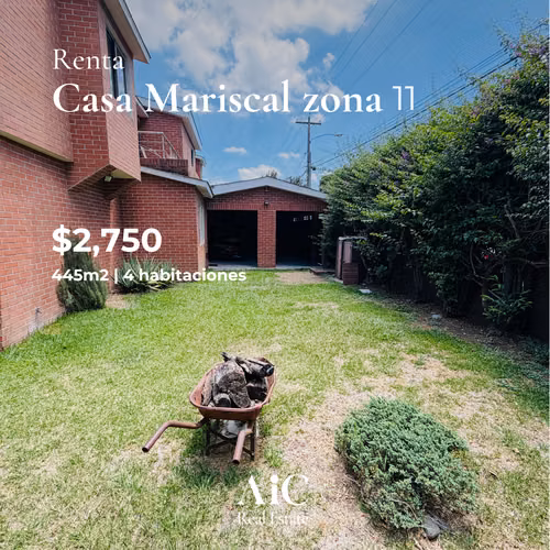 CASA EN RENTA, MARISCAL Z.11 445 MTS2, 4 DORMITORIOS