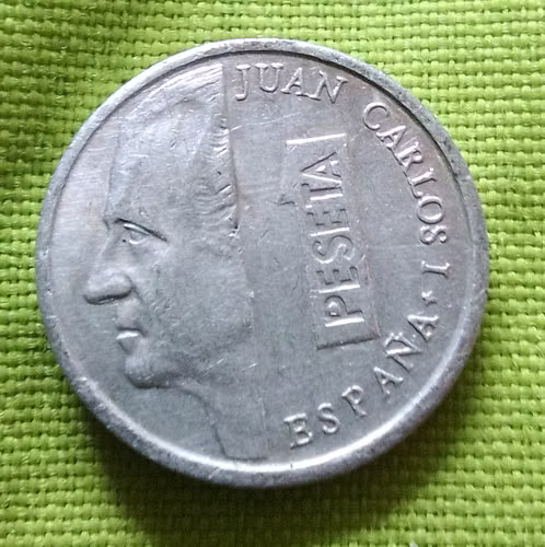 1991 M ESPAÑA 1 PESETA JUAN CARLOS I MONEDA ESPAÑOLA VENDO  - Imagen 3