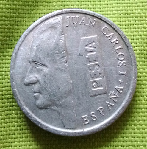 1991 M SPAIN 1 PESETA JUAN CARLOS I MONEDA ESPAÑOL SOLD