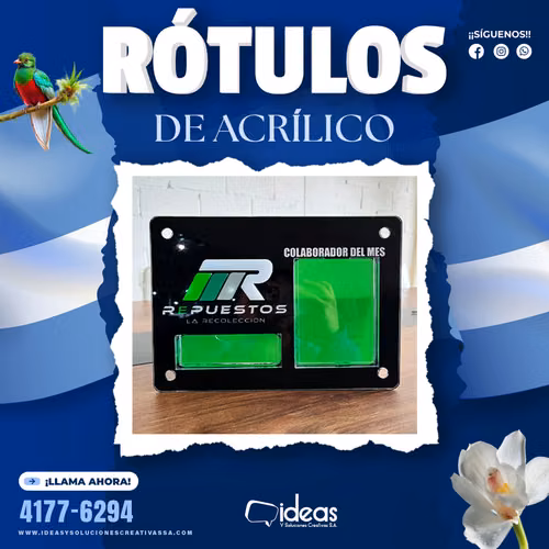 ROTULOS DE ACRILICO PERSONALIZADO 