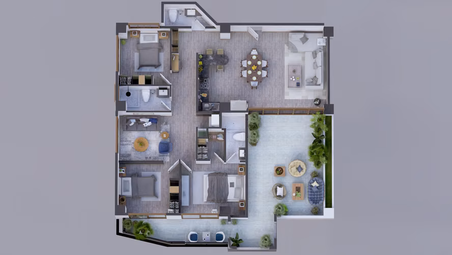 Penthouse con terraza en Zona 6 de Mixco - Imagen 3