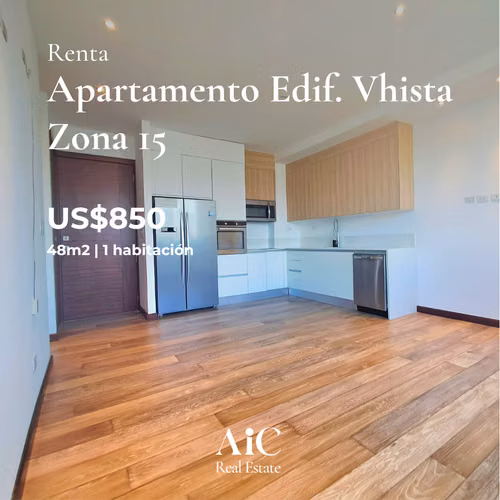 APARTAMENTO CON LÍNEA BLANCA,  EDIF. VHISTA, ZONA 15