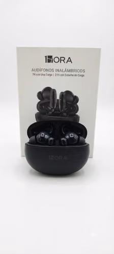 Audífonos Inalámbricos 1Hora AUT205 – Bluetooth 5.3, In-Ear con Luces LED y Control Táctil | Hasta 24 h con Estuche