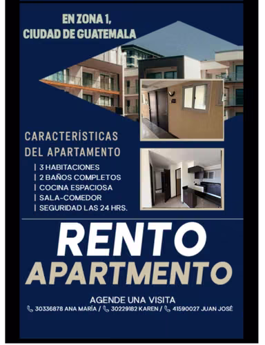 Apartamento/línea blanca/64m²/zona 1