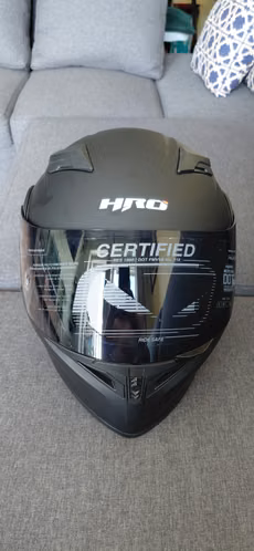 Cascos HRO negro mate doble propósito gafas obscuras  L Y Xl nuevos 