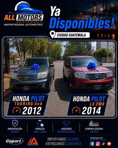LINDAS HONDAS PILOT TOURING  Y LX RECIEN IMPORTADAS