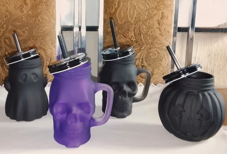 Vasos de vidrio de Halloween