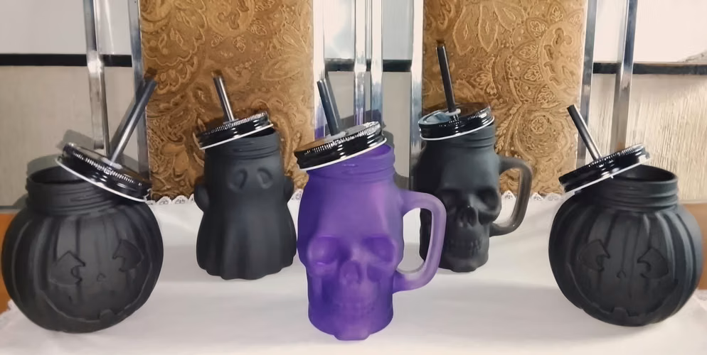 Vasos de vidrio de Halloween