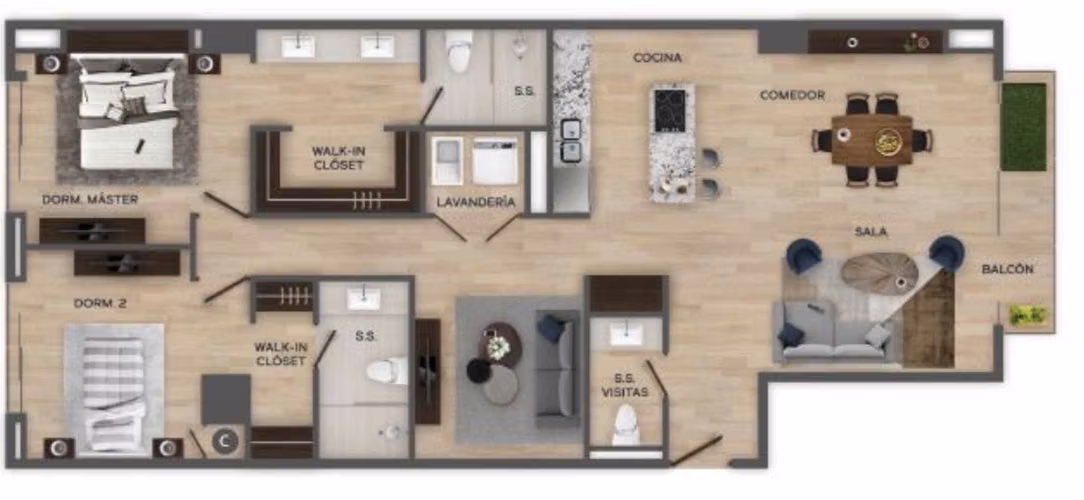 Rento apartamento en zona 15 VH1 Edificio Baden 