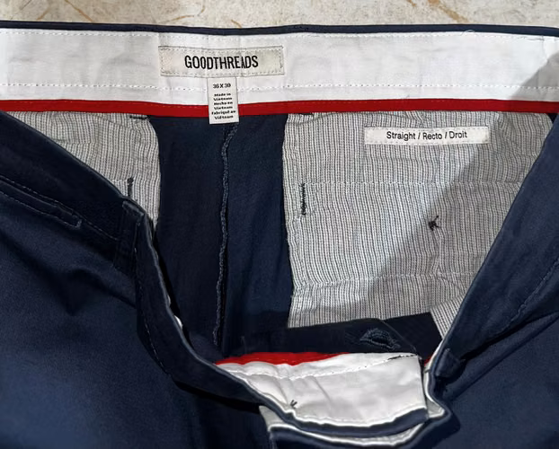 SET DE 3 PANTALONES CHINOS - GOODTHREADS – NUEVOS - ORIGINALES - STRETCH - TALLA: 36 X 30 