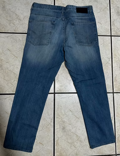JEANS - MARCA: CALVIN KLEIN - ORIGINAL - NUEVO – TALLA: 34x34 - COLOR: AZUL 
