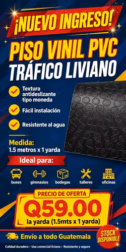  PISO VINÍLICO PVC A SOLO Q59 LA YARDA 