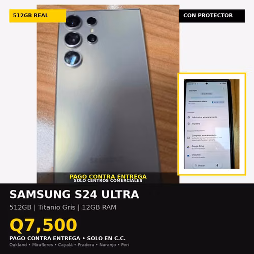 Samsung S24 Ultra 512GB Titanio Gris