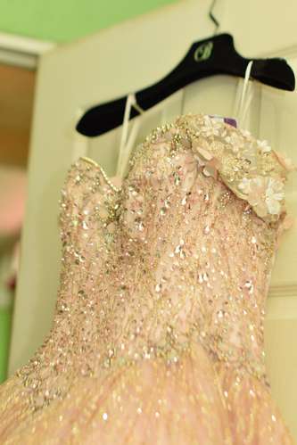 Vestido de XV años color Rosa Gold