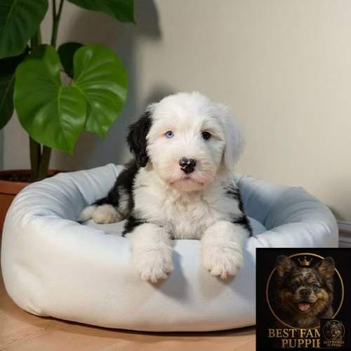 Cachorro Pastor Viejo Ingles / Old English Sheepdog disponible