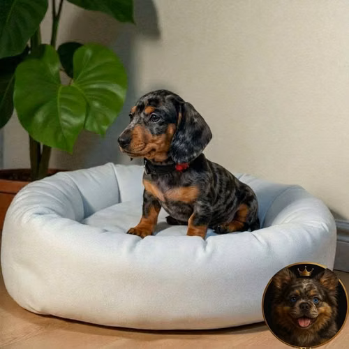 Cachorro Salchicha Miniatura Arlequín Plata / Miniature Dachshund Dapple Silver disponible - Imagen 6