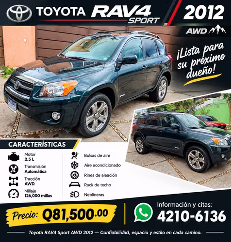 TOYOTA RAV4 SPORT 2012