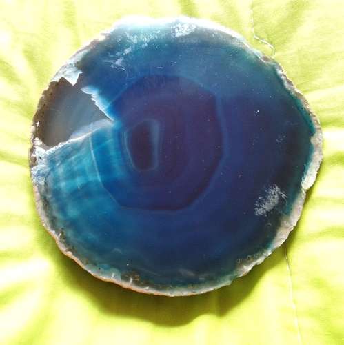 2 ÁGATAS AZULES GEODAS CON VETA PIEDRAS ORIGINALES 