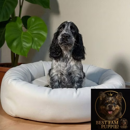 Cachorro Cocker Spaniel Ingles Blue Roan / English Cocker Spaniel Blue Roan available