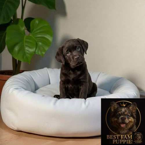 Cachorro LABRADOR RETRIEVIER CHOCOLATE LINEA INGLESA disponible