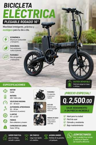 Visicleta eletrica #  12 nueva ideal para el trabajo