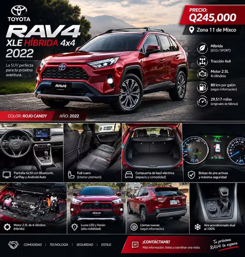 Toyota RAV4 XLE Hybrid AWD 2022