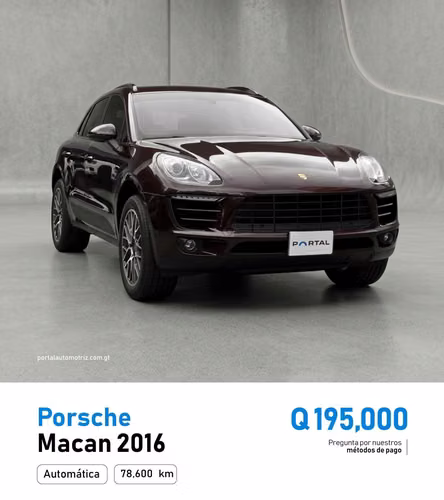 PORSCHE MACAN 2016 COLOR CAOBA METALICO 