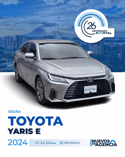 TOYOTA YARIS E 2024 SILVER