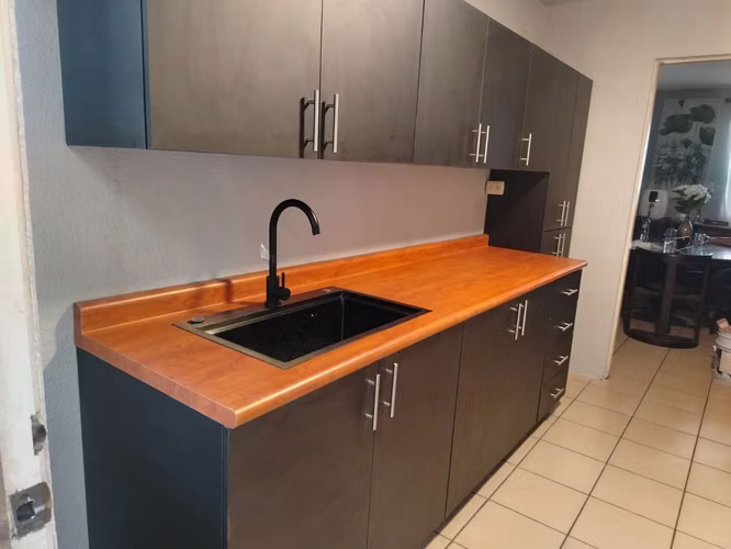 950 el metro lineal de cocina en melamina 